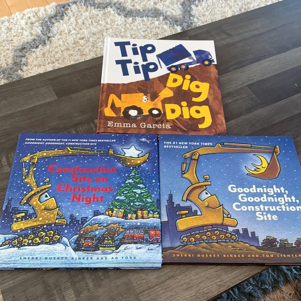VEUC 3 hardcover preschool books goodnight construction sight - Picture 1 of 7